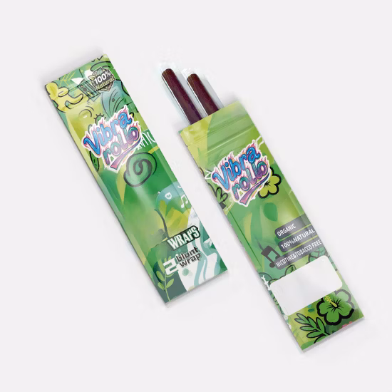 U Shape Folded Custom Printing Disposable Paper Straw Accept Individual Wrap