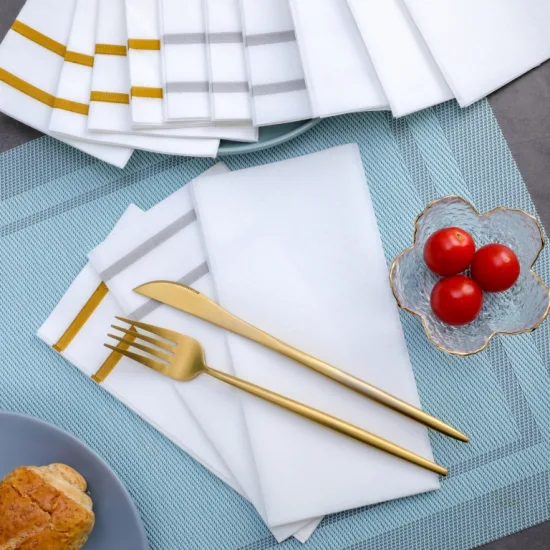 Colorful Packing Cutlery Paper Napkin Airlaid Paper Napkin for Cutlery