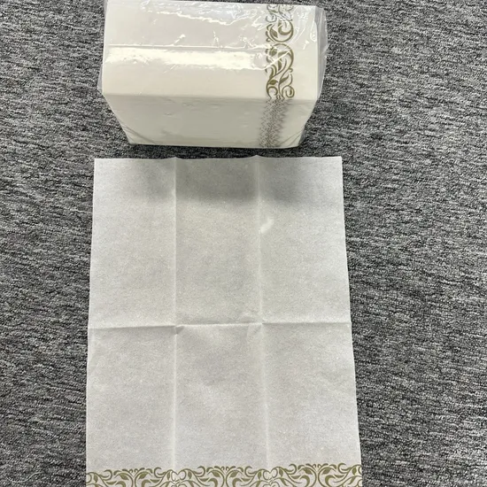 1/6 Folded Printed Paper Napkins