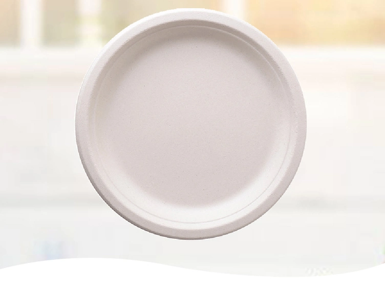 Manufacturer Customize High Quality Takeaway Plates Eco Friendly Round Recyclable Divided Food Packaging Container Disposable Paper Plate
