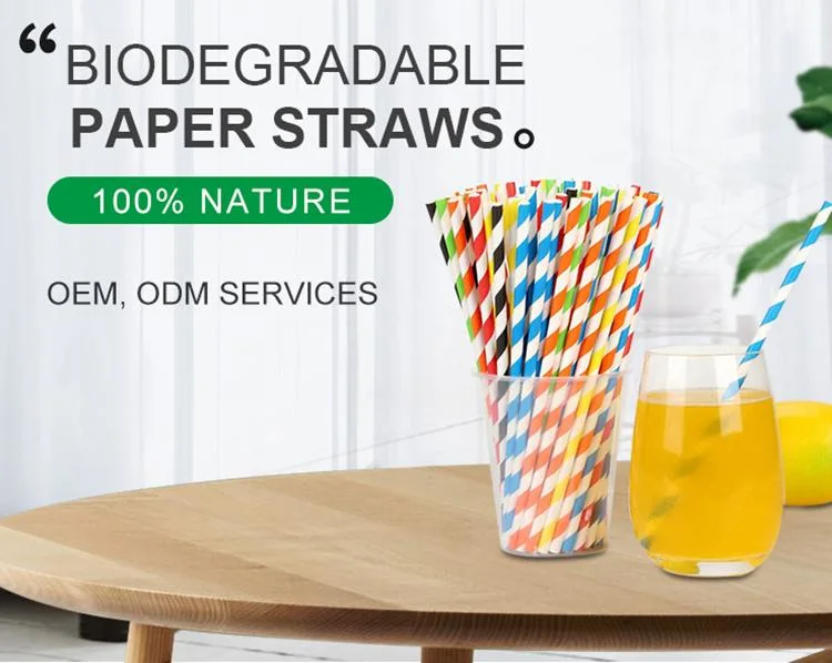 Hot Sale Branded Recycle Biodegradable Straight High Quality Paper Straw