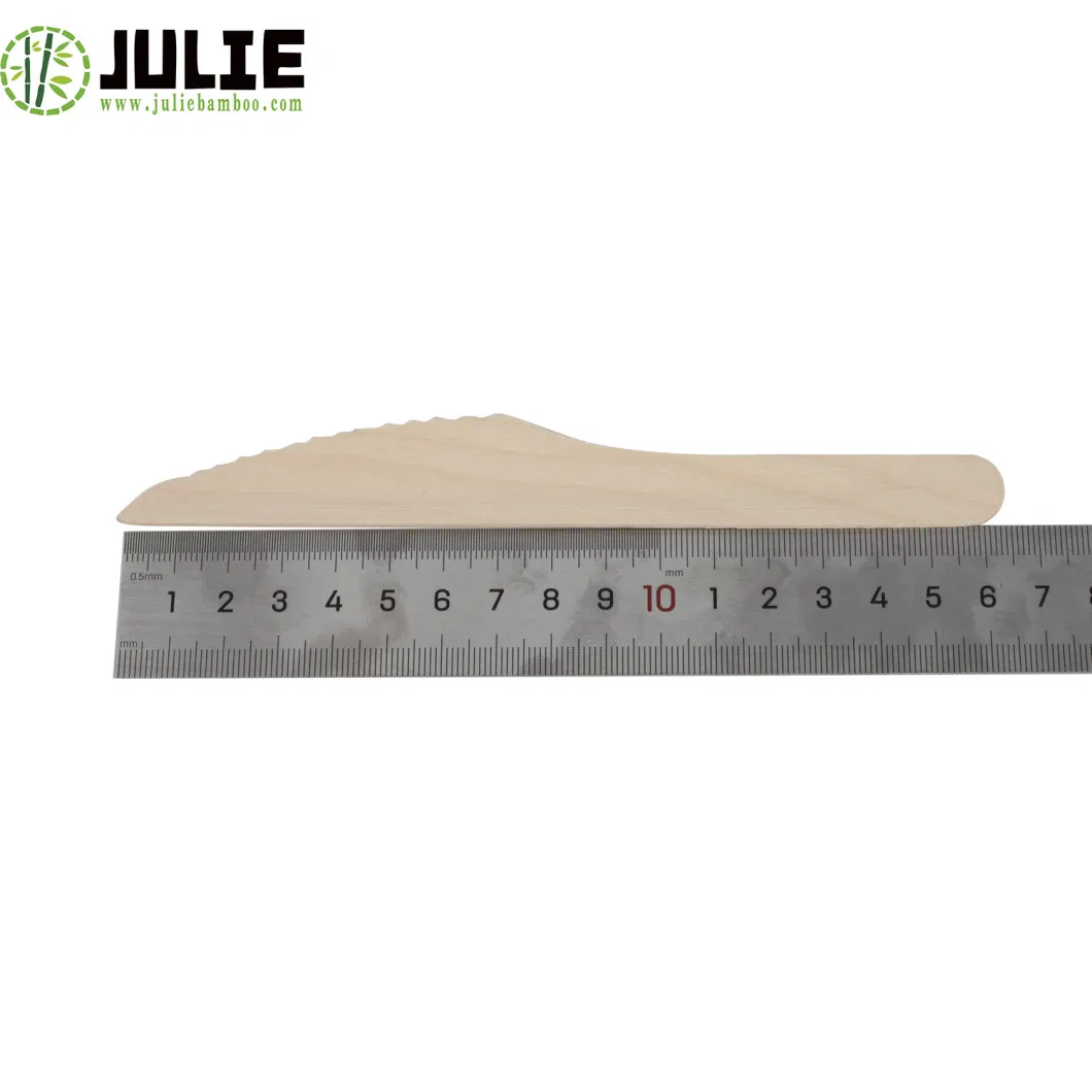 Food-Contacting Grade Hygienic Eco-Friendly Biodegradable High Quality Natural Birch Wood Cutlery Knife Fork Spoon 160mm