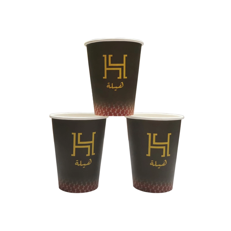 Single Wall Paper Tea Cups 12oz Hot Drink Paper Coffee Cup