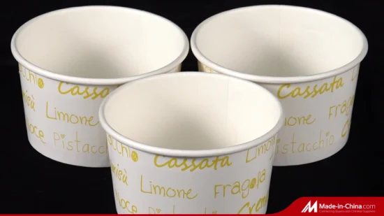 Disposable Ice Cream Paper Cup Frozen Yogurt Paper Cup