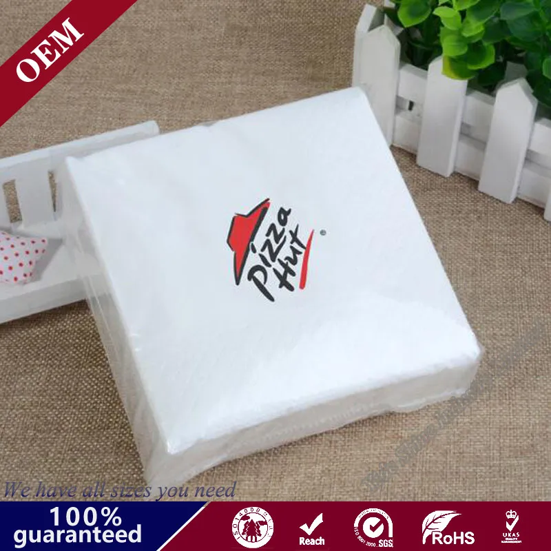 Disposable Party Tissue Paper Hotel Restaurant Table Bistro Flower Printed Napkin